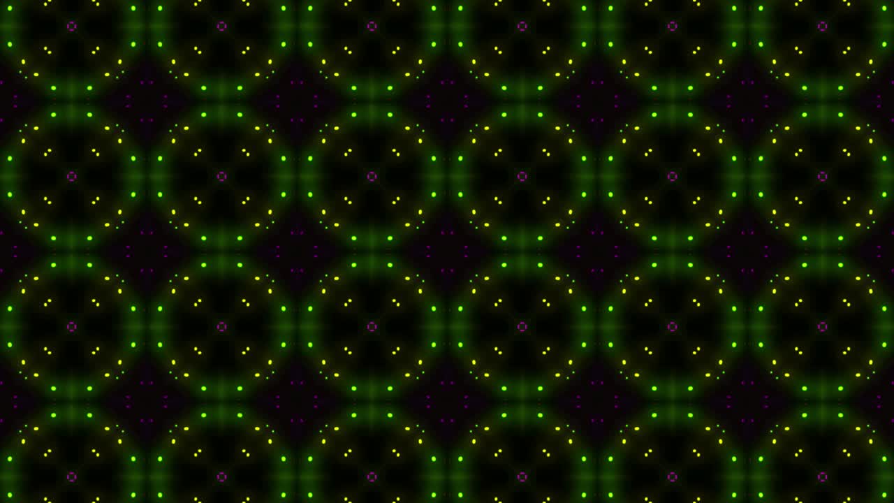 Particle light emitting kaleidoscope animation motion graphics