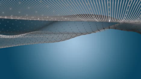 animación fantástica con objeto de onda de partículas en cámara lenta, 4096x2304 bucle 4k