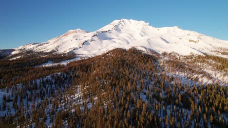 glistening mountain peaks, snow-capped summit