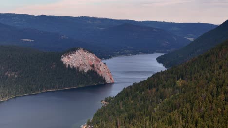 breathtaking views of gibraltar rock and paul lake by kamloops