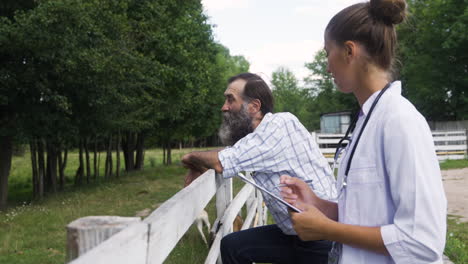 people talking on the plot