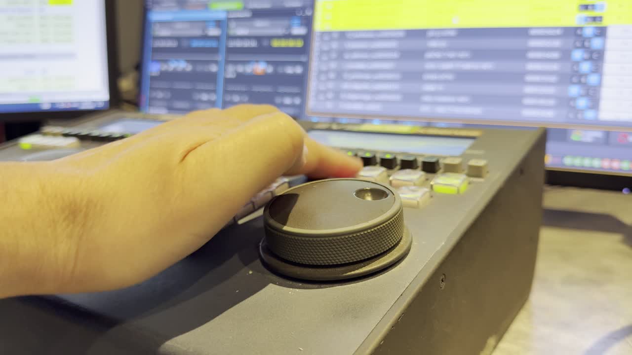 Video Editing and Mixing Console Operation