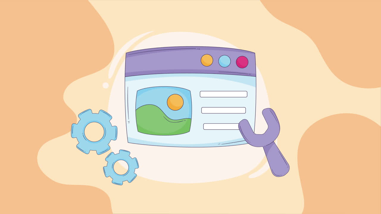 página web con configuraciones