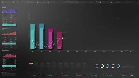 business infographic screen mock up presentation