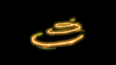 cartoon-hand-drawn-magic-shape-element-neon-effect-light-loop-Animation-video-transparent-background-with-alpha-channel