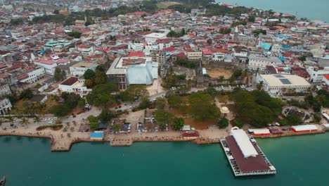 vista aérea de la isla de zanzíbar en tanzania