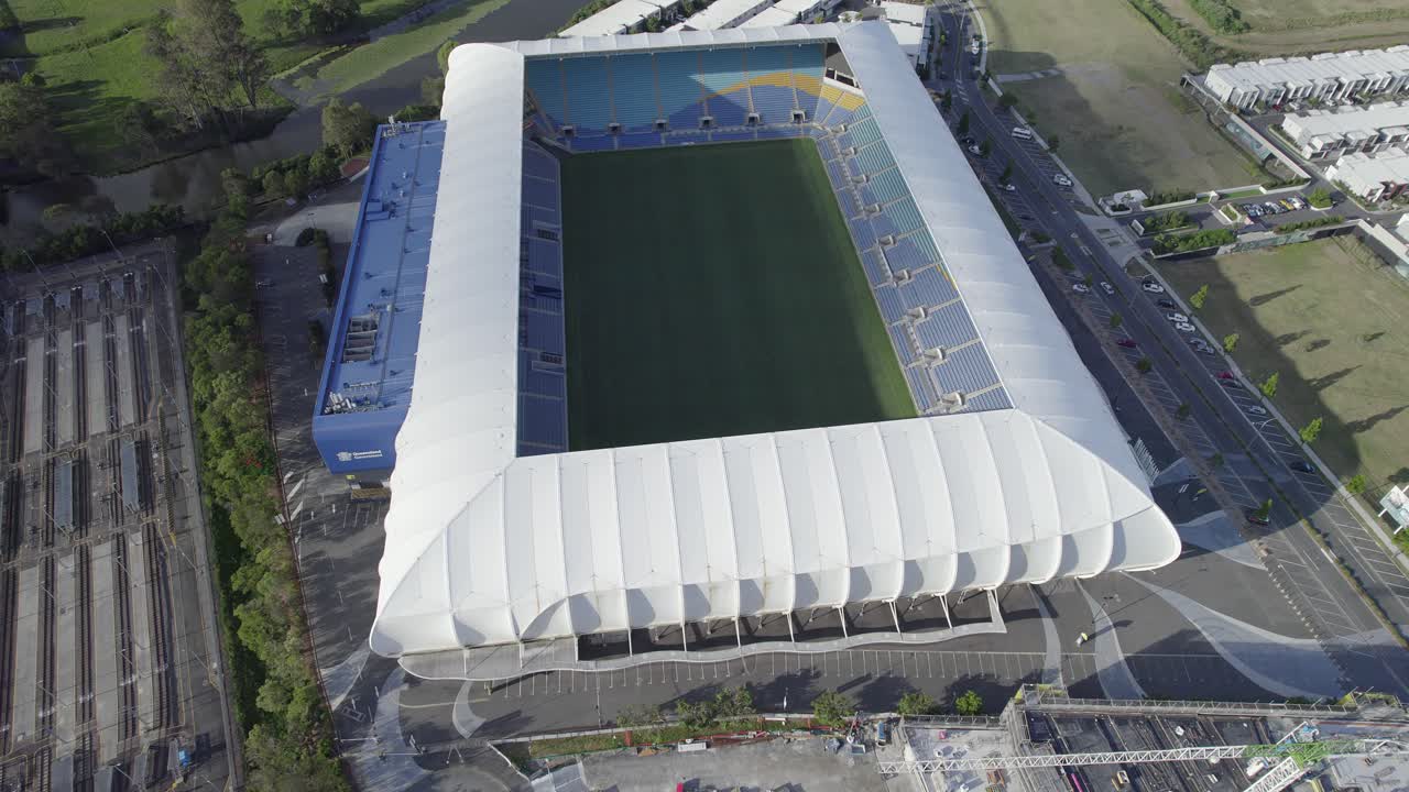 estadio de fútbol de forma rectangular de robina en gold coast, queensland