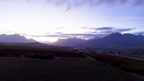 asara wine farm mountain range