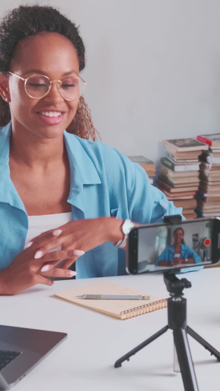 Engaging online learning session in a cozy home office setup