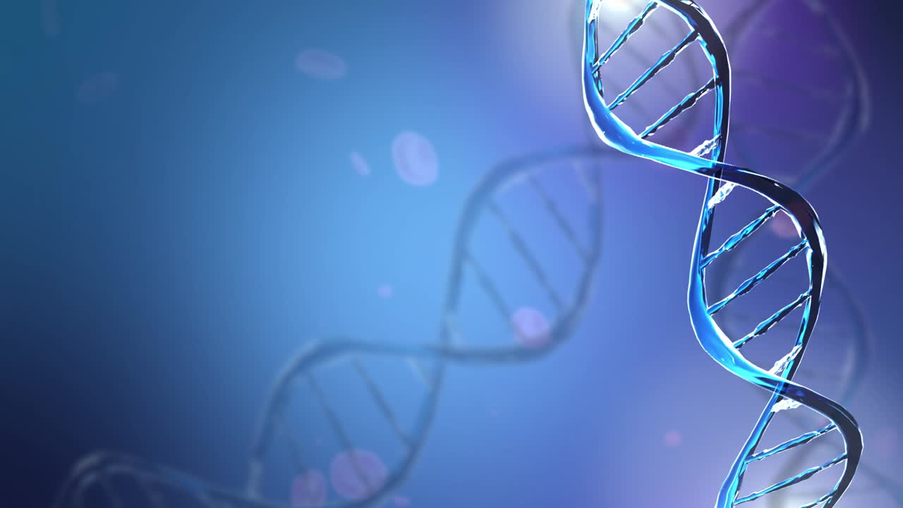 interfaz digital detallada del proceso de análisis de adn futurista fondo de bucle gráfico de movimiento.