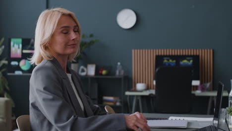 business woman in office