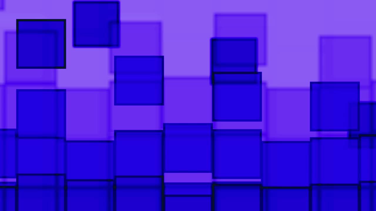 la caída de cuadrados coloridos bucle brillante