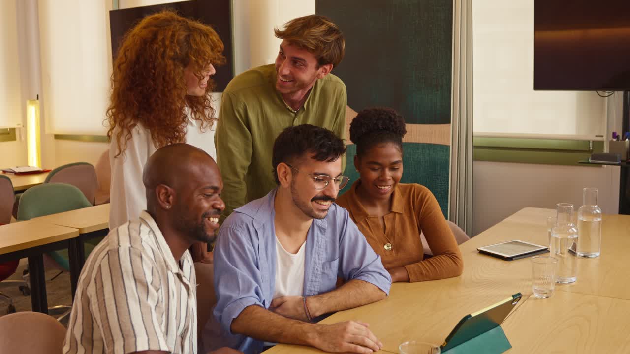 Diverse Team Meeting in Modern Office