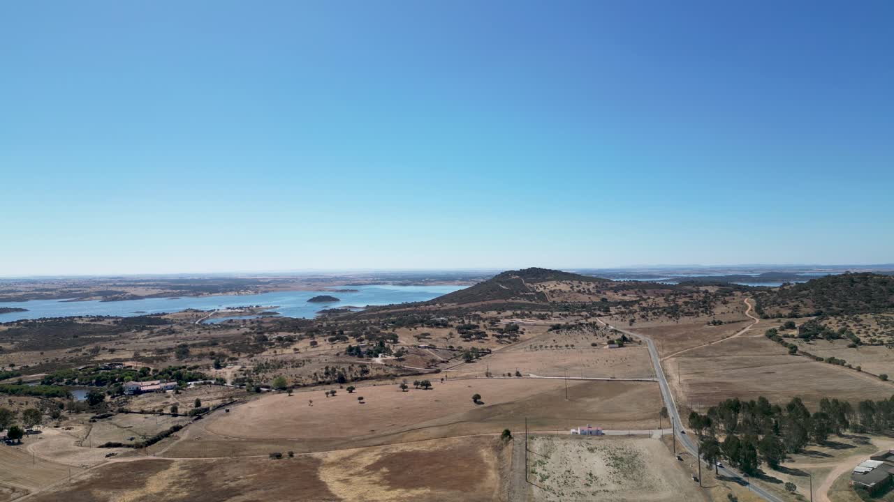 Aerial landscape at daytime in Portugal