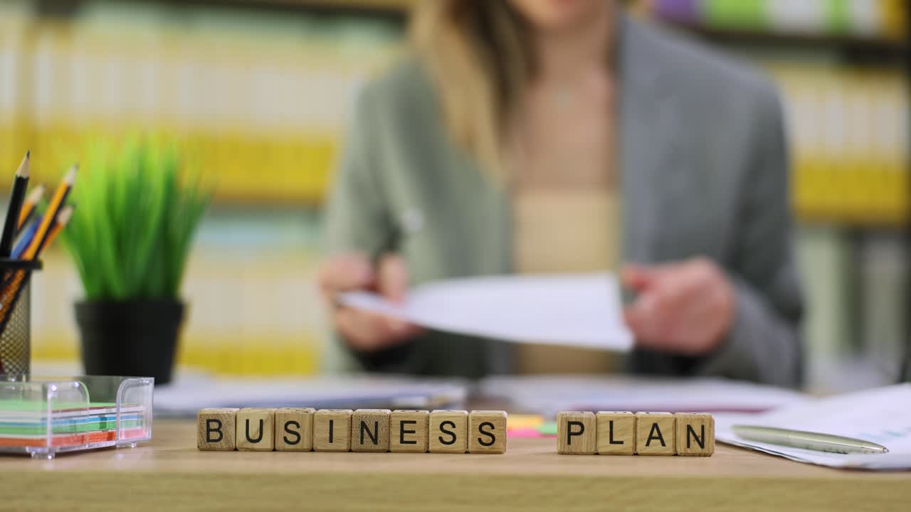 Businessplan op bureau