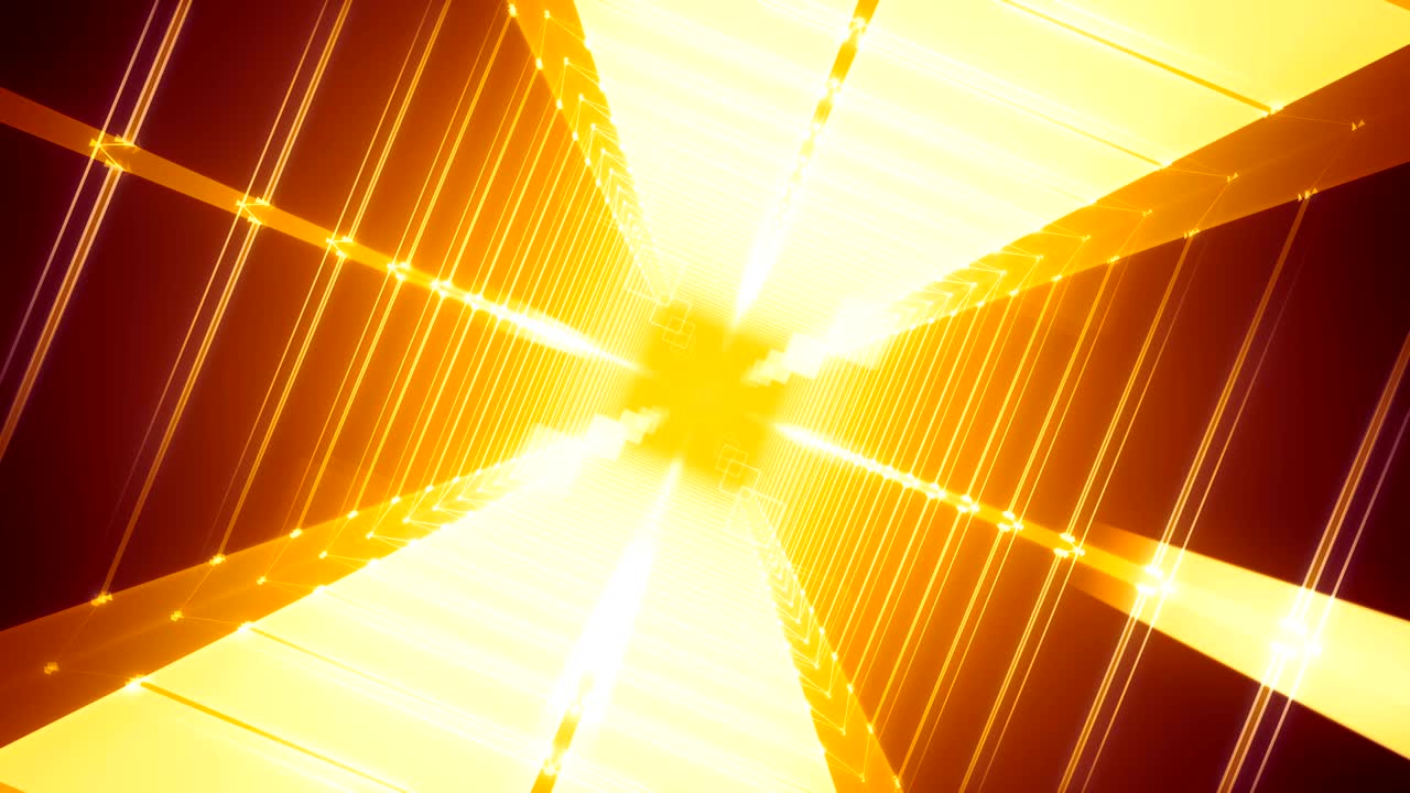 골든 그리드 벽 터널