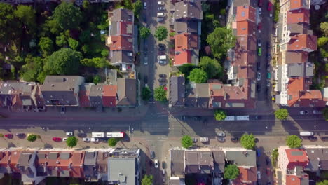 top view of the medieval architecture of the city landscape of bremen, germany