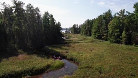 Epic-long-aerial-of-canoe