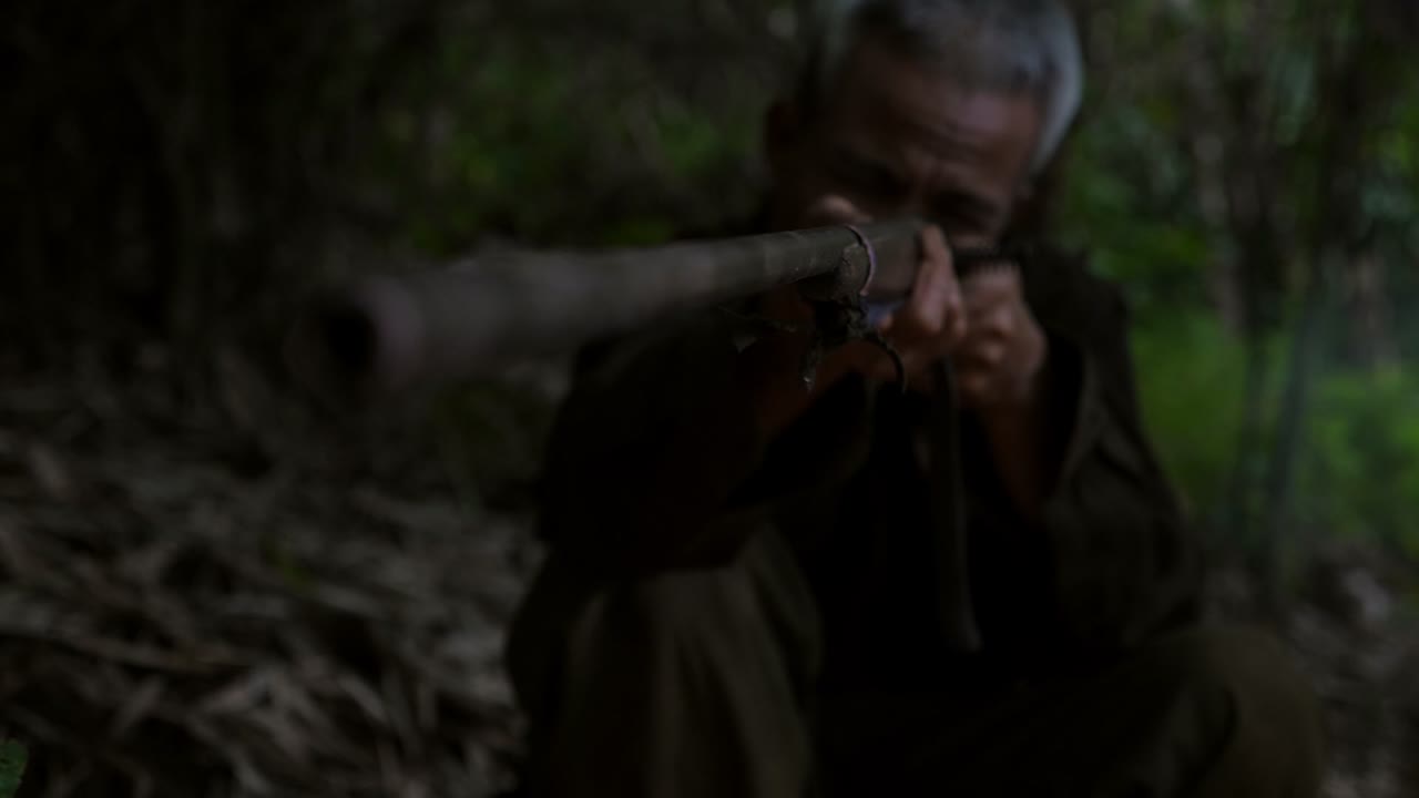 Hunter Target With Laser Sight