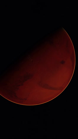 a close-up of mars in the night sky