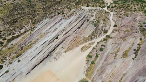 Vasquez-Rocks,-Berühmter-Drehort-Etwas-Außerhalb-Von-Los-Angeles,-Kalifornien,-Mit-Markanter-Felsformation