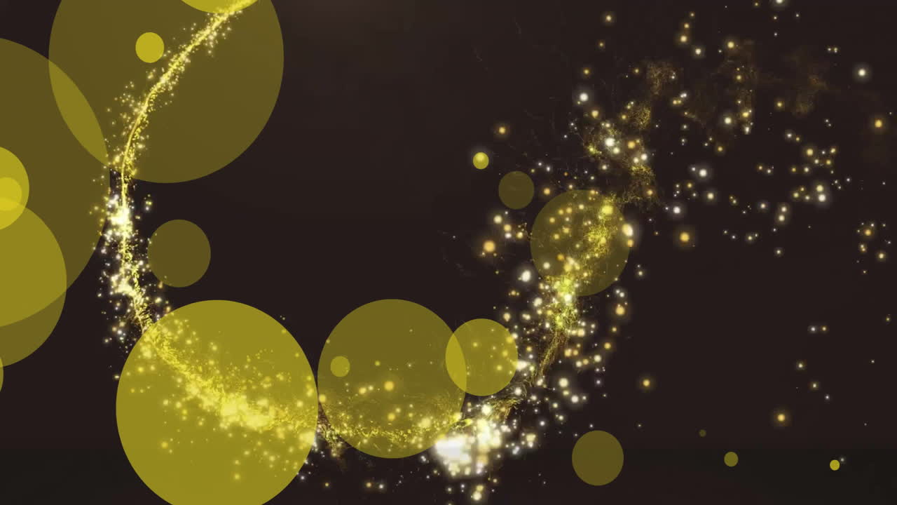 검은 바탕에 있는 밝은 반점의 애니메이션