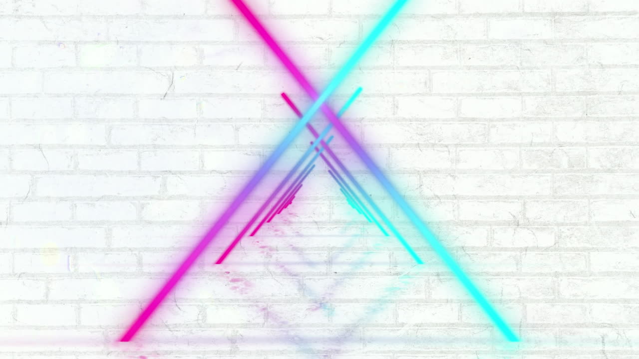 animación de formas geométricas coloridas sobre un fondo blanco