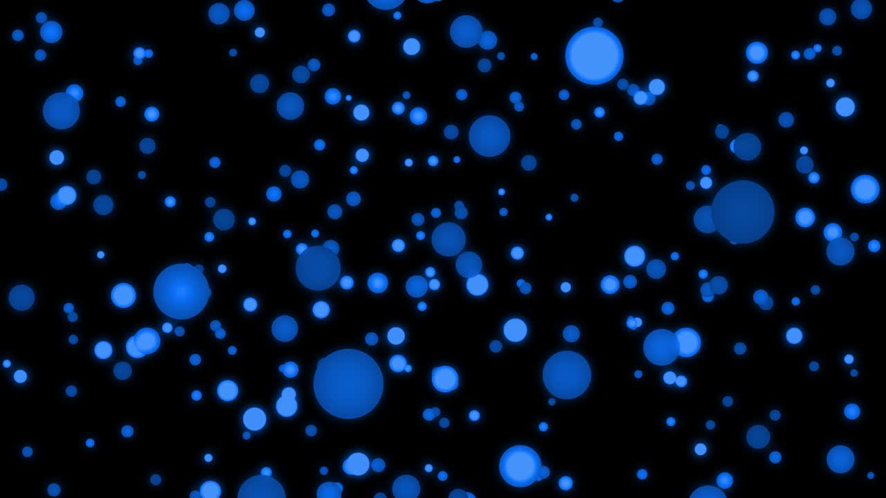 중간 크기의 점 공이 움직이는 애니메이션 모션 그래픽