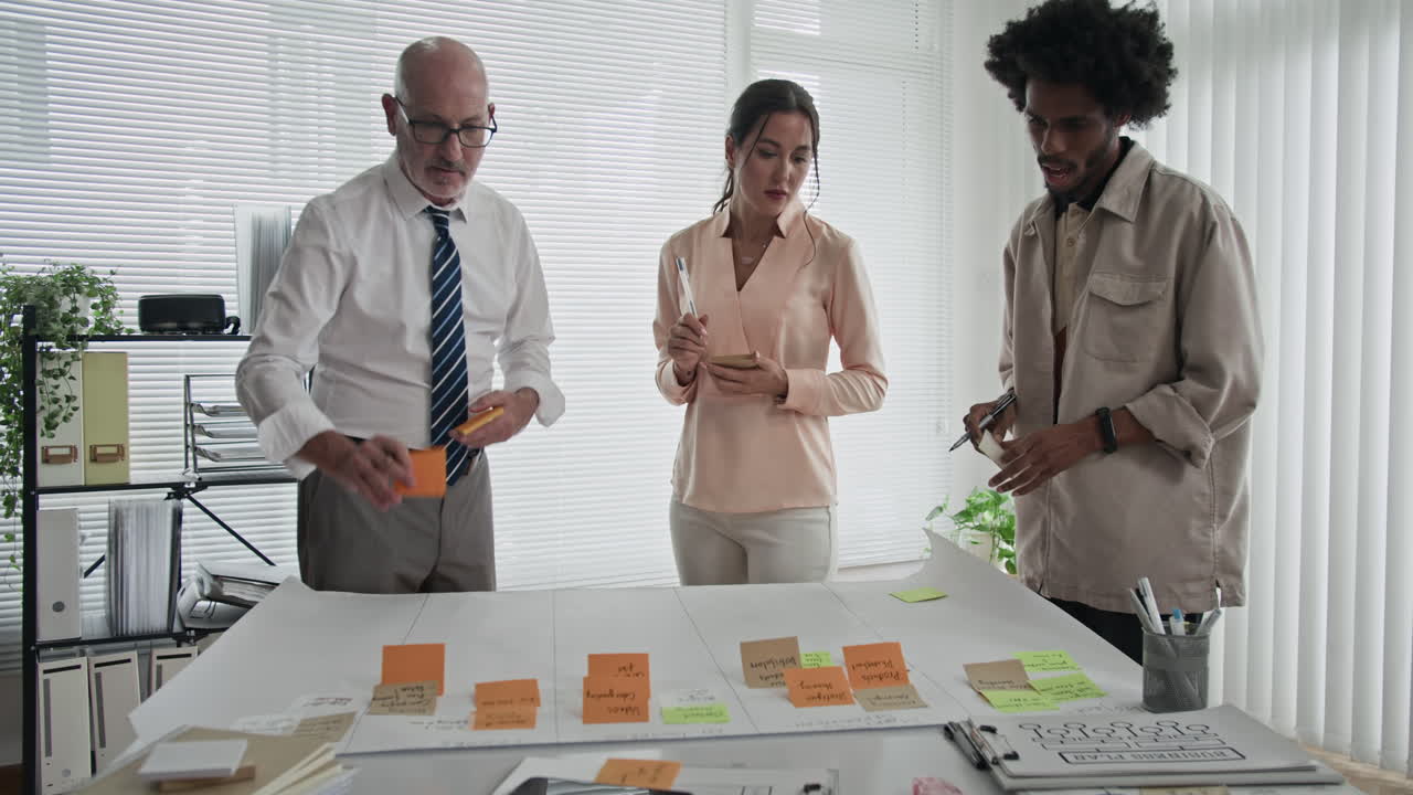 Creative Team Brainstorming Ideas for Project at Office