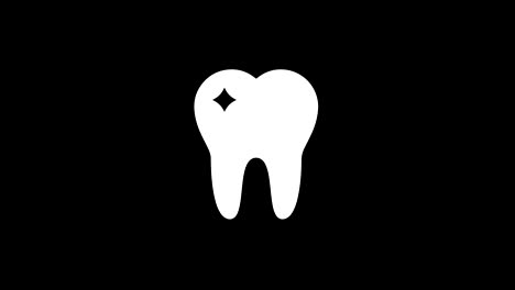 tooth glith icon vintage twitched bad signal animation.