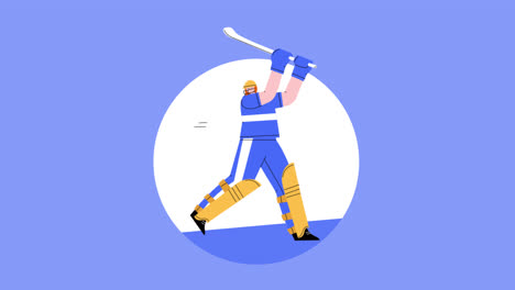 jugador de hockey en acción