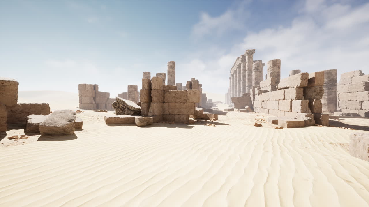 Antiche rovine nel deserto
