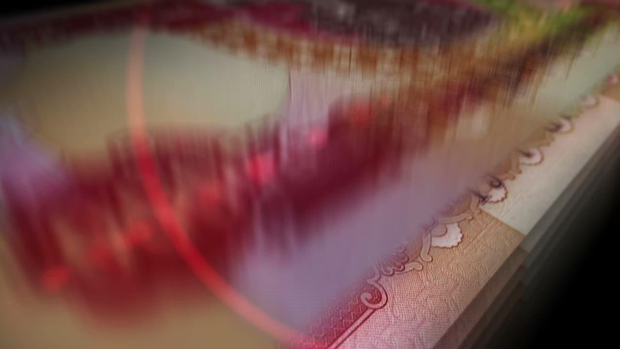 이라크 디나르 화폐 계산 원활한 루프