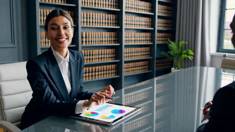 professional business meeting in a law firm office