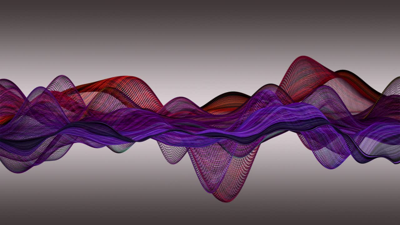 animación fantástica con objeto de onda de partículas en cámara lenta, 4096x2304 bucle 4k