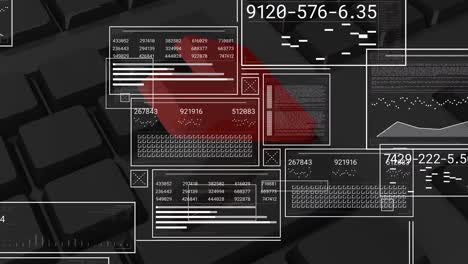 Animación-Del-Procesamiento-De-Datos-Sobre-El-Teclado