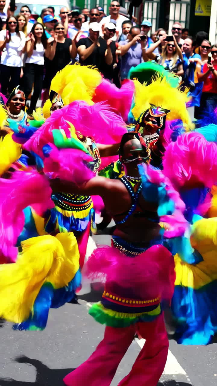 Carnival Parade with Colorful Costumes