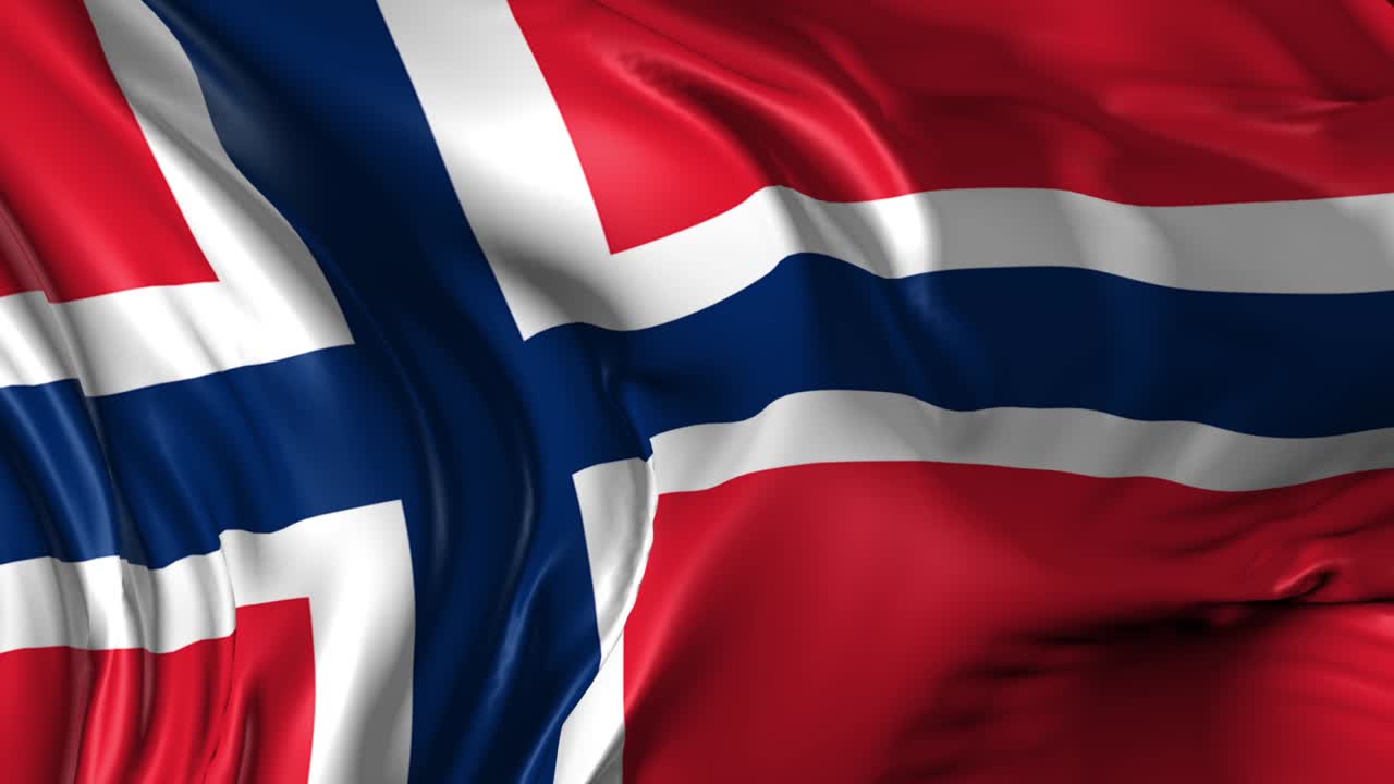 루프 모드에서 노르웨이 발의 아름다운 3d 애니메이션