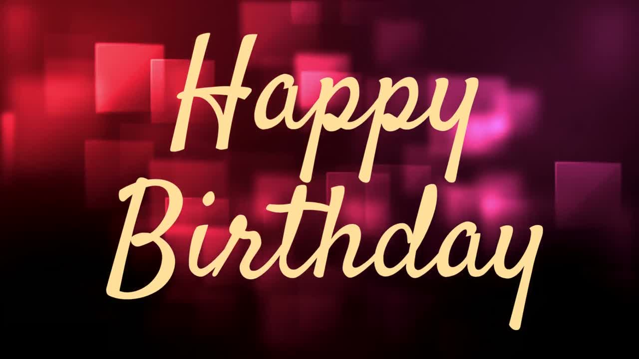 feliz cumpleaños escrito en amarillo