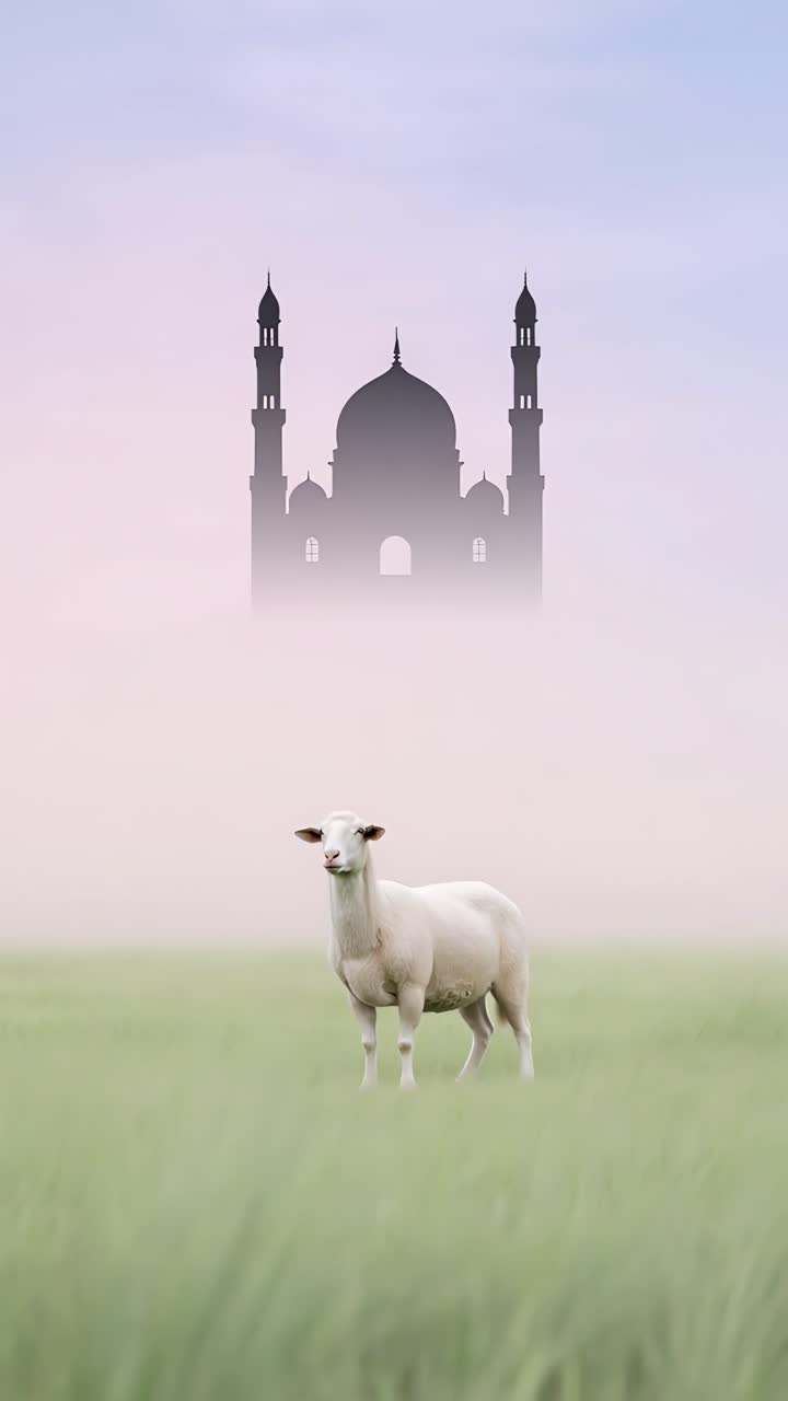 Eid al-Adha Moschea Sfondo islamico 4K