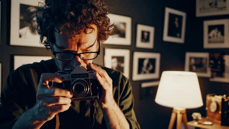 photographer focusing on a photo shoot