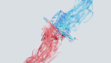 collision of particles, decorative particles, 3d rendering.