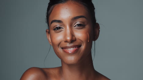 beautiful woman with makeup