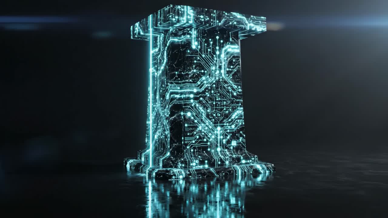 Abstract Technology Circuit Board