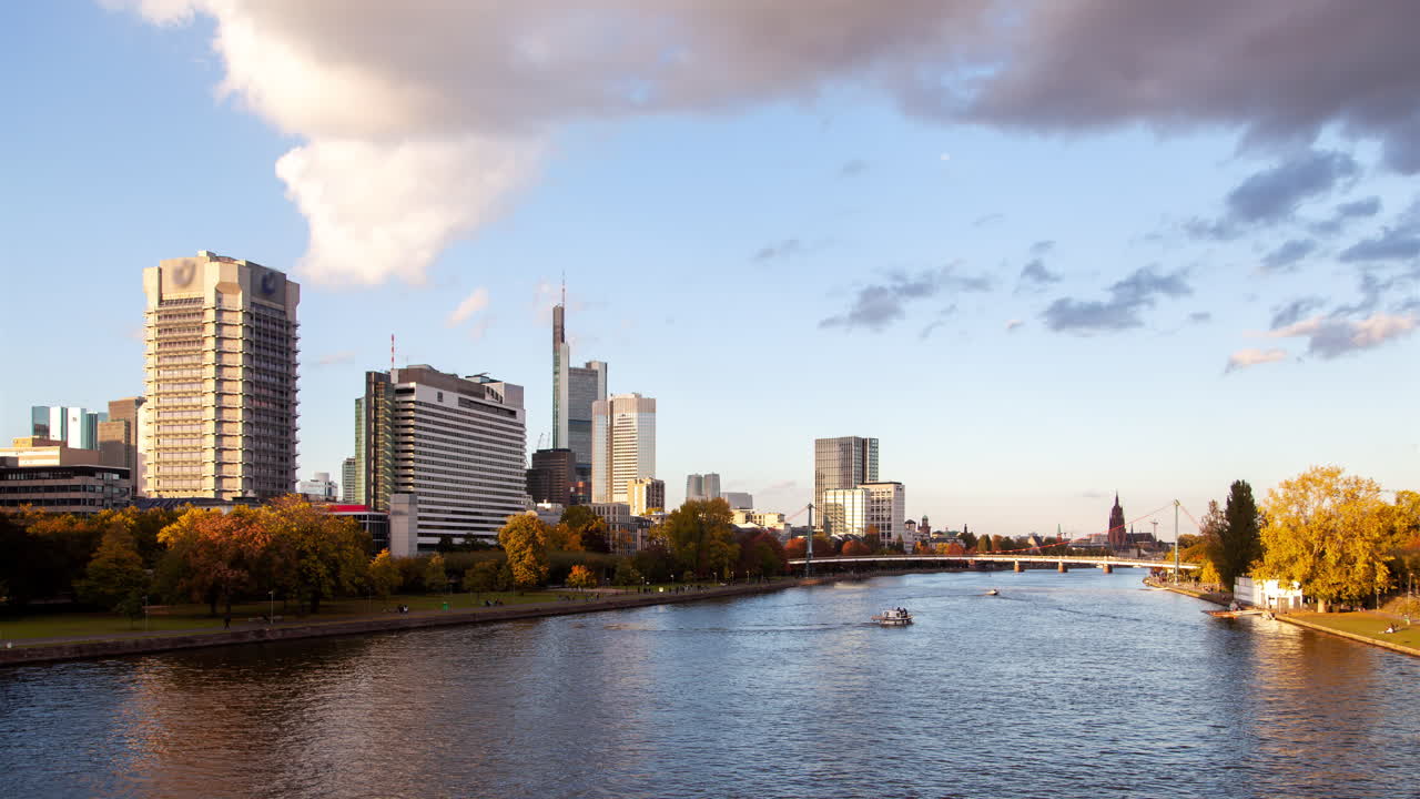 Frankfurt Skyline &amp;amp;amp; Bridge Panorama