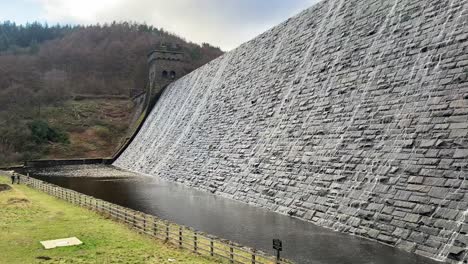 derwent and howden dam peak district national park in the upper derwent valley in the north of derbyshire