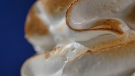 close-up of toasted meringue