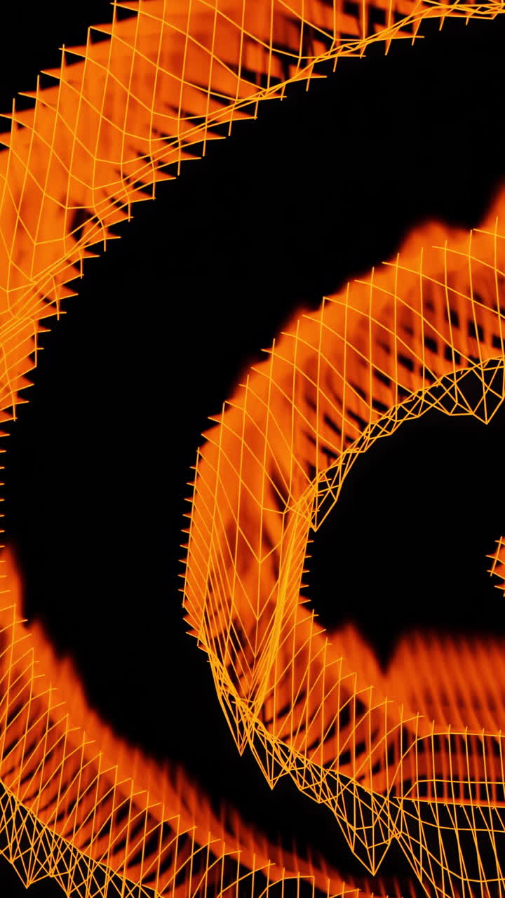 Abstract Orange Geometric Pattern