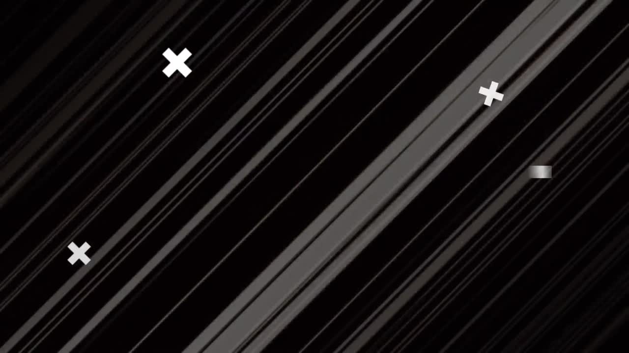 animación de formas blancas que se mueven sobre un fondo negro.