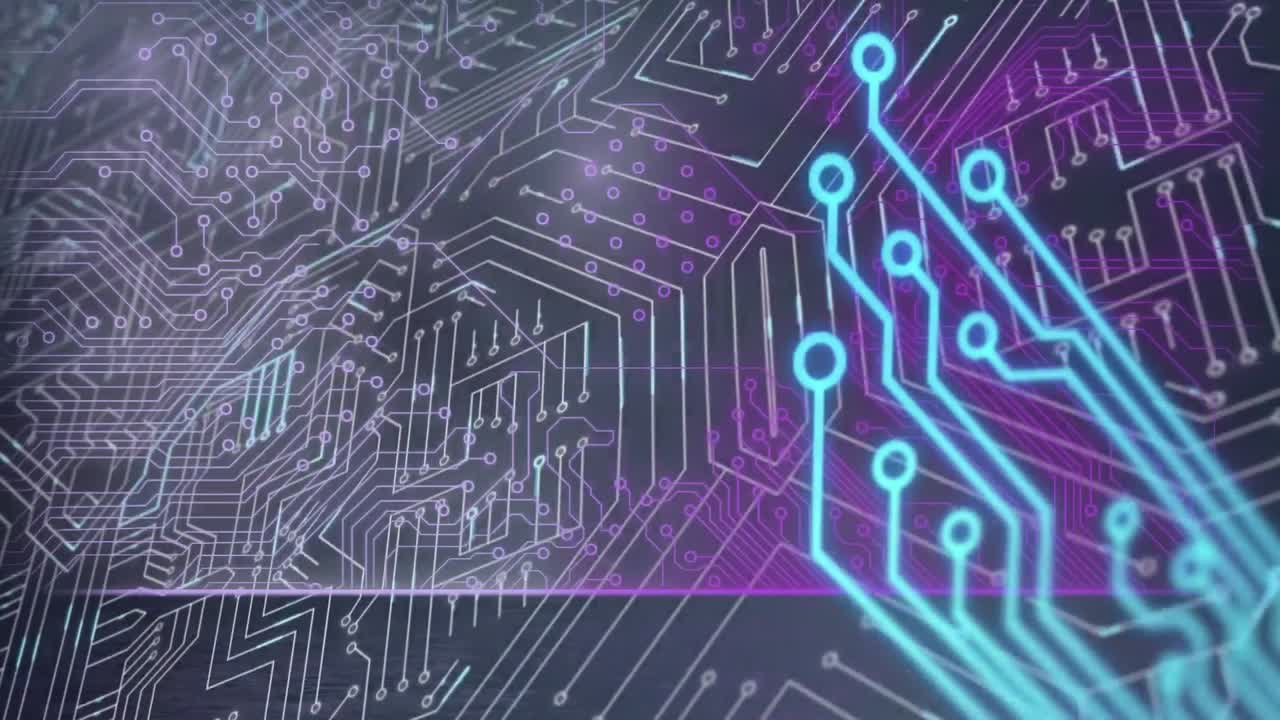 Animation of lights over integrated circuit